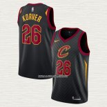 Kyle Korver NO 26 Camiseta Cleveland Cavaliers Statement Negro