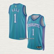 LaMelo Ball NO 1 Camiseta Charlotte Hornets Classic 2023-24 Verde