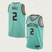 LaMelo Ball NO 2 Camiseta Charlotte Hornets Ciudad 2020-21 Verde