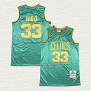 Larry Bird NO 33 Camiseta Boston Celtics Mitchell Ness 1985-86 Verde