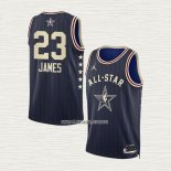 LeBron James NO 23 Camiseta Los Angeles Lakers All Star 2024 Azul
