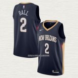 Lonzo Ball NO 2 Camiseta New Orleans Pelicans Icon 2020-21 Azul