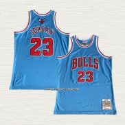 Michael Jordan NO 23 Camiseta Chicago Bulls Mitchell & Ness 1997-98 Azul
