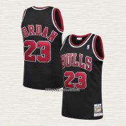 Michael Jordan NO 23 Camiseta Chicago Bulls Retro Negro