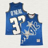NO 32 Camiseta Orlando Magic Mitchell & Ness Big Face Azul Shaquille O'neal