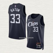 Nicolas Batum NO 33 Camiseta Los Angeles Clippers Ciudad 2023-24 Azul