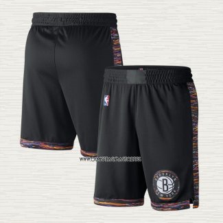 Pantalone Brooklyn Nets Ciudad 2019 Negro