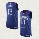 Paul George NO 13 Camiseta Los Angeles Clippers Icon Autentico 2020-21 Azul