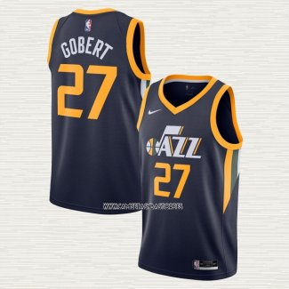 Rudy Gobert NO 27 Camiseta Utah Jazz Icon Azul