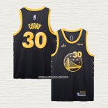 Stephen Curry NO 30 Camiseta Golden State Warriors FMVP 2022 Negro