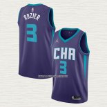 Terry Rozier III NO 3 Camiseta Charlotte Hornets Statement Edition Violeta
