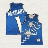 Tracy Mcgrady NO 1 Camiseta Orlando Magic Mitchell & Ness Big Face Azul