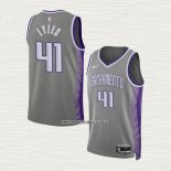 Trey Lyles NO 41 Camiseta Sacramento Kings Ciudad 2022-23 Gris