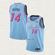 Tyler Herro NO 14 Camiseta Miami Heat Ciudad 2019-20 Azul