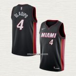 Victor Oladipo NO 4 Camiseta Miami Heat Icon Negro