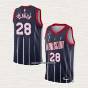 Alperen Sengun NO 28 Camiseta Houston Rockets Ciudad 2022-23 Negro