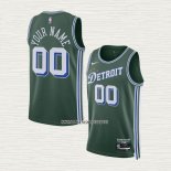 Camiseta Detroit Pistons Personalizada Ciudad 2022-23 Verde