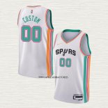 Camiseta San Antonio Spurs Personalizada Ciudad 2021-22 Blanco