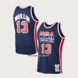 Chris Mullin NO 13 Camiseta USA 1992 Azul