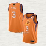 Chris Paul NO 3 Camiseta Phoenix Suns Statement 2021 Naranja