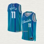 Cody Martin NO 11 Camiseta Charlotte Hornets Ciudad 2021-22 Azul