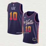 Damion Lee NO 10 Camiseta Phoenix Suns Ciudad 2023-24 Violeta