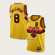 Danilo Gallinari NO 8 Camiseta Atlanta Hawks Ciudad 2021-22 Amarillo