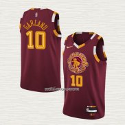 Darius Garland NO 10 Camiseta Cleveland Cavaliers Ciudad Rojo