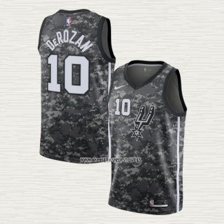 DeMar DeRozan NO 10 Camiseta San Antonio Spurs Ciudad Camuflaje