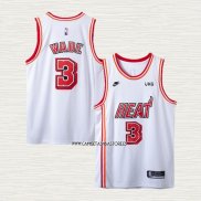 Dwyane Wade NO 3 Camiseta Miami Heat Classic 2022-23 Blanco