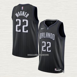 Franz Wagner NO 22 Camiseta Orlando Magic Ciudad 2022-23 Negro