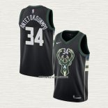 Giannis Antetokounmpo NO 34 Camiseta Milwaukee Bucks Negro