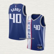 Harrison Barnes NO 40 Camiseta Sacramento Kings Ciudad 2023 Azul 24