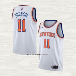 Jalen Brunson NO 11 Camiseta New York Knicks Association 2022-23 Blanco