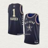 James Harden NO 1 Camiseta Los Angeles Clippers All Star 2024 Azul
