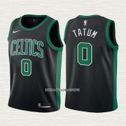 Jayson Tatum NO 0 Camiseta Nino Boston Celtics 2017-18 Negro