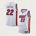 Jimmy Butler NO 22 Camiseta Miami Heat Association 2021-22 Blanco