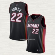 Jimmy Butler NO 22 Camiseta Miami Heat Icon 2020-21 Negro