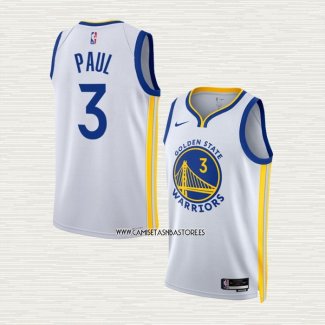 Jordan Poole NO 3 Camiseta Golden State Warriors Association 2022-23 Blanco