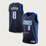 Josh Green NO 8 Camiseta Dallas Mavericks Earned 2020-21 Azul