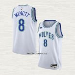 Josh Minott NO 8 Camiseta Minnesota Timberwolves Classic 2023-24 Blanco