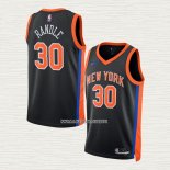 Julius Randle NO 30 Camiseta New York Knicks Ciudad 2022-23 Negro