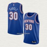 Julius Randle NO 30 Camiseta New York Knicks Statement 2020-21 Azul