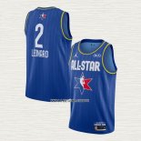 Kawhi Leonard NO 2 Camiseta Los Angeles Clippers All Star 2020 Azul