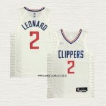Kawhi Leonard NO 2 Camiseta Los Angeles Clippers Association Autentico 2020-21 Blanco