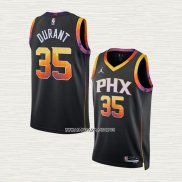 Kevin Durant NO 35 Camiseta Phoenix Suns Statement 2022-23 Negro