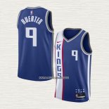 Kevin Huerter NO 9 Camiseta Sacramento Kings Ciudad 2023 Azul 24