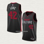 Kevin Love NO 42 Camiseta Miami Heat Ciudad 2023-24 Negro