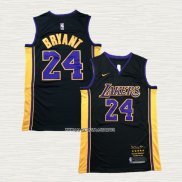 Kobe Bryant NO 24 Camiseta Los Angeles Lakers Retirement 2017-2018 Negro