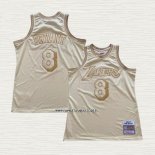 Kobe Bryant NO 8 Camiseta Los Angeles Lakers Mitchell & Ness 1996-97 Oro